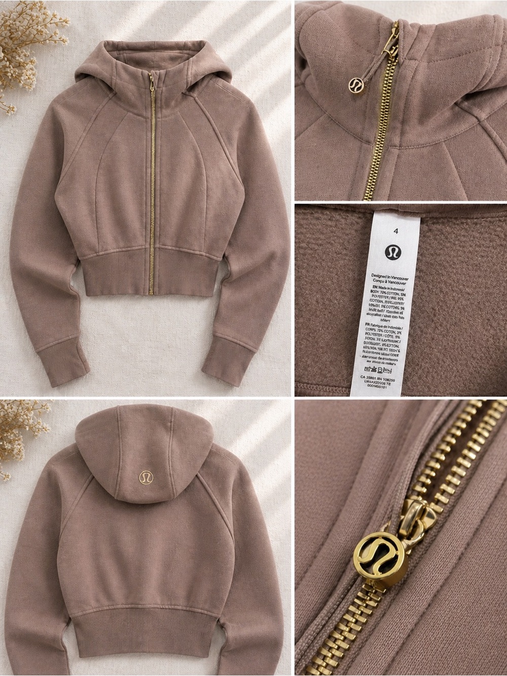Lululemon Scuba Cropped Full-Zip Hoodie
Size 4 - Picture 2 of 2